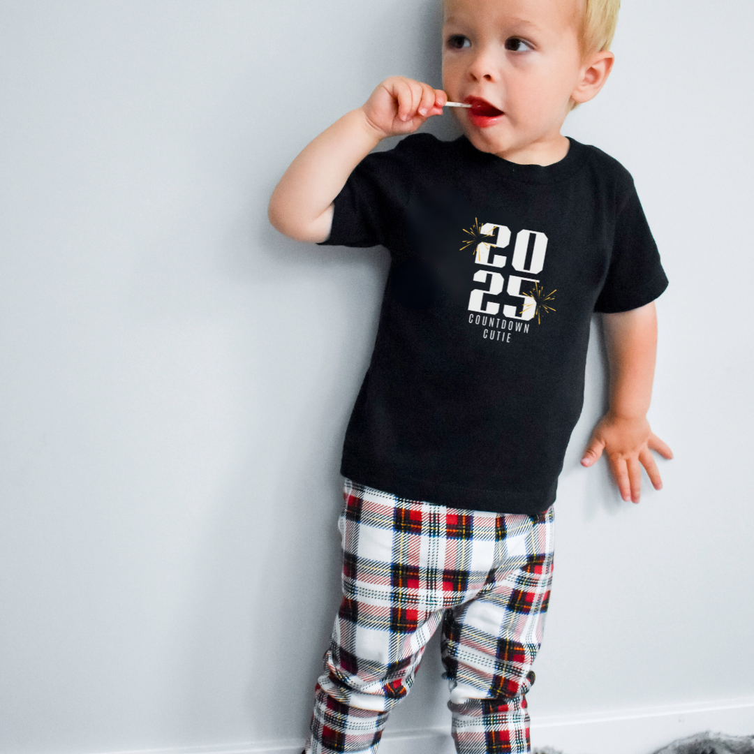 Countdown Cute New Year's Eve Toddler Short Sleeve Tee