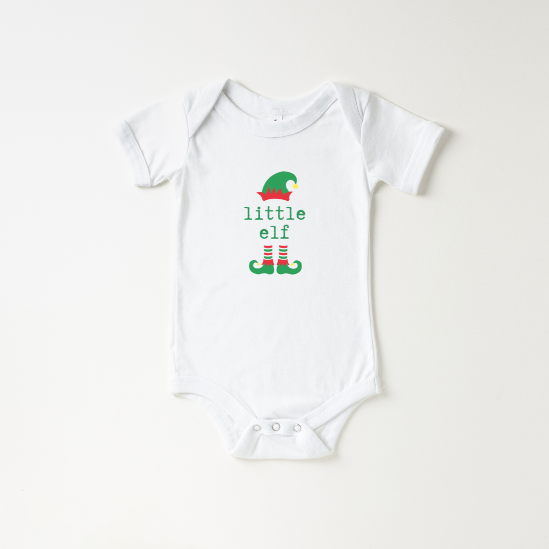 Little Elf Baby Short Sleeve Bodysuit