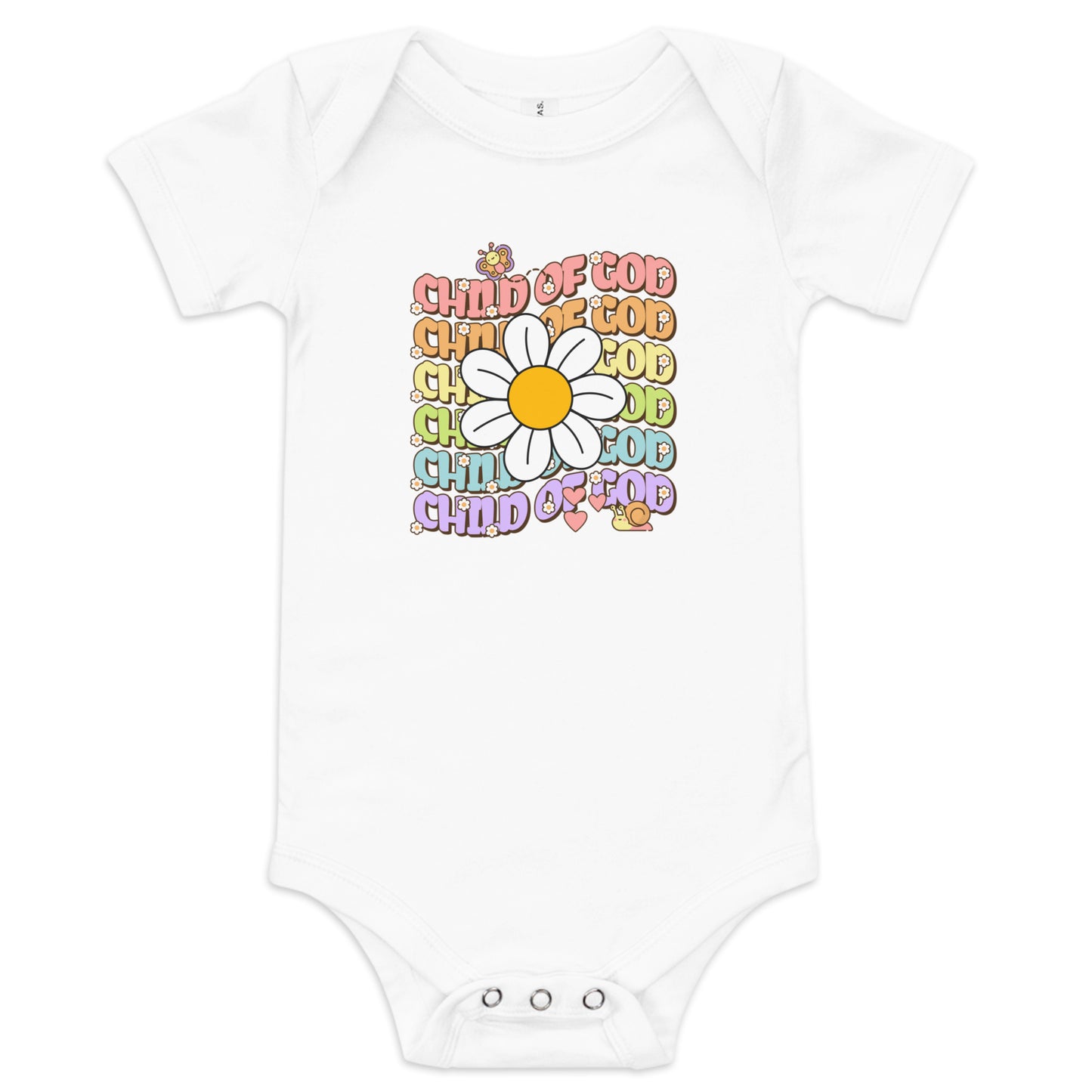 Child of God Groovy Baby Short Sleeve Bodysuit