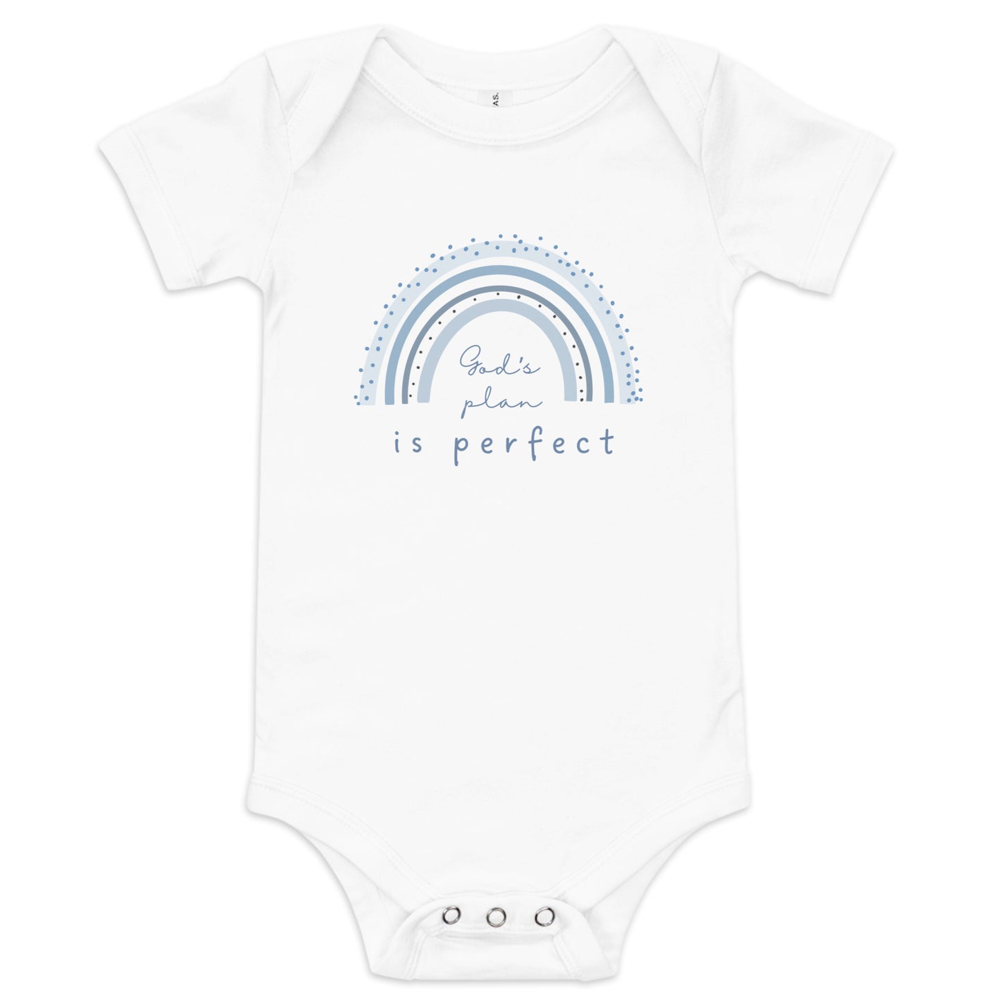 God's Plan is Perfect Baby Short Sleeve Bodysuit