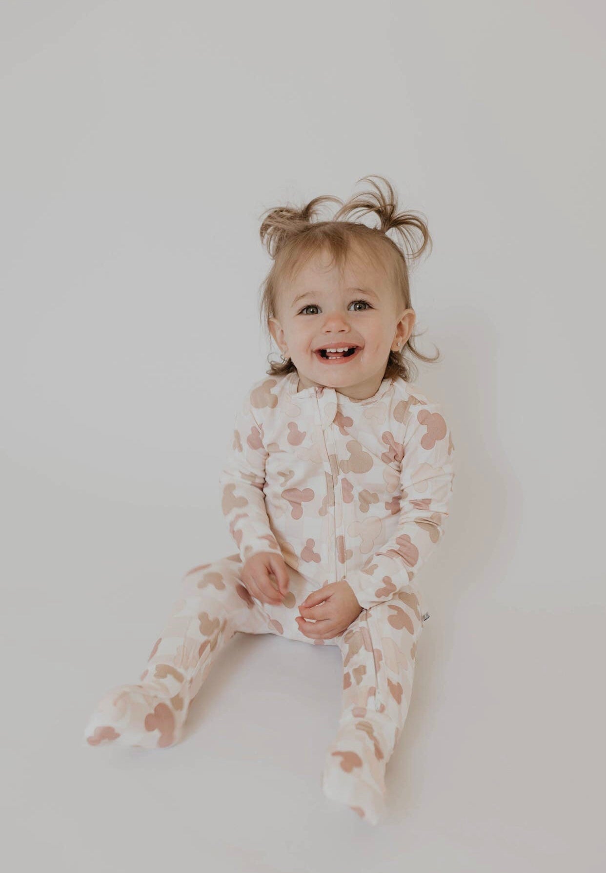 Neutral Mouse Bamboo Baby Pajamas
