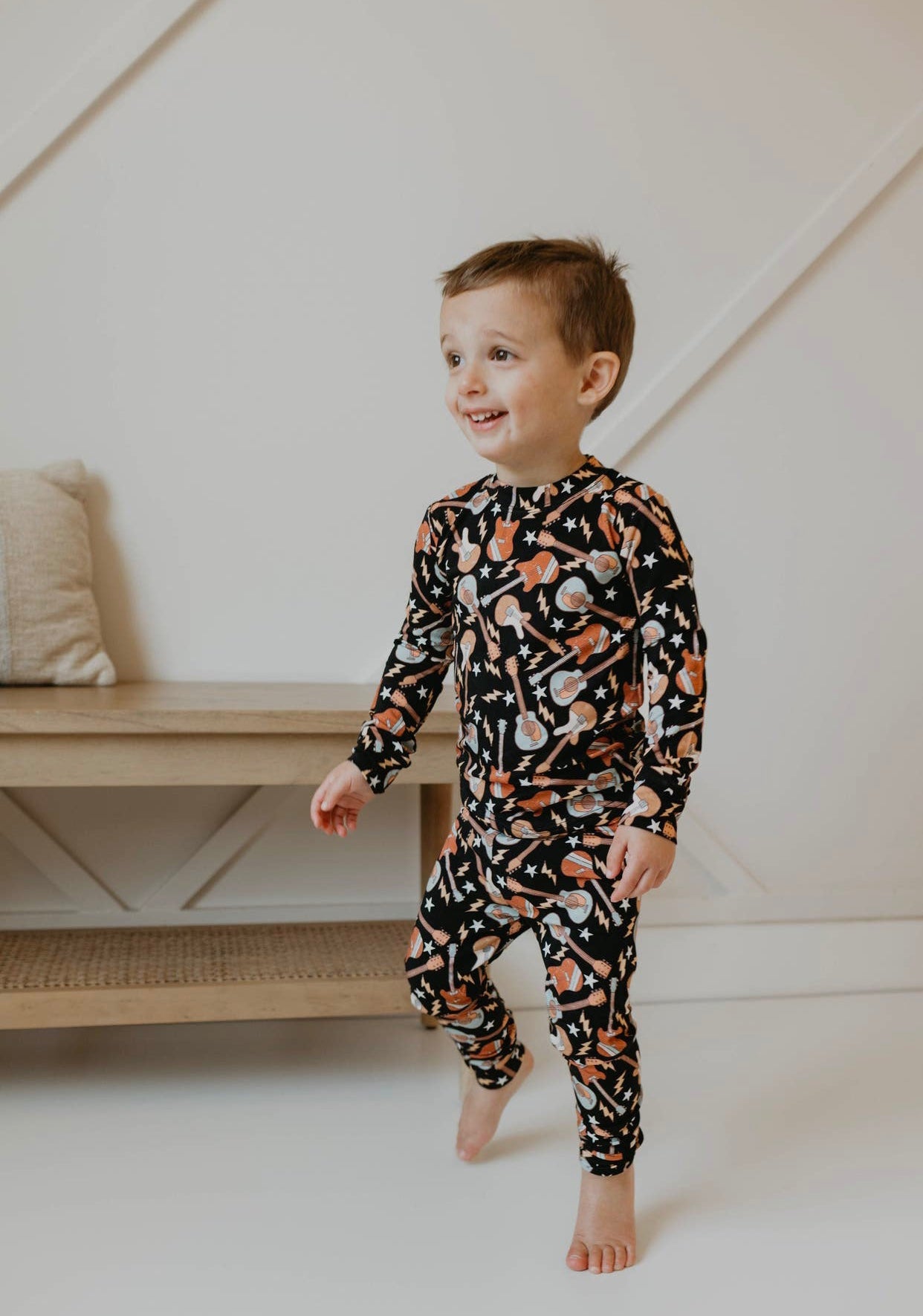 Rock N Roll Toddler Bamboo Pajama Set