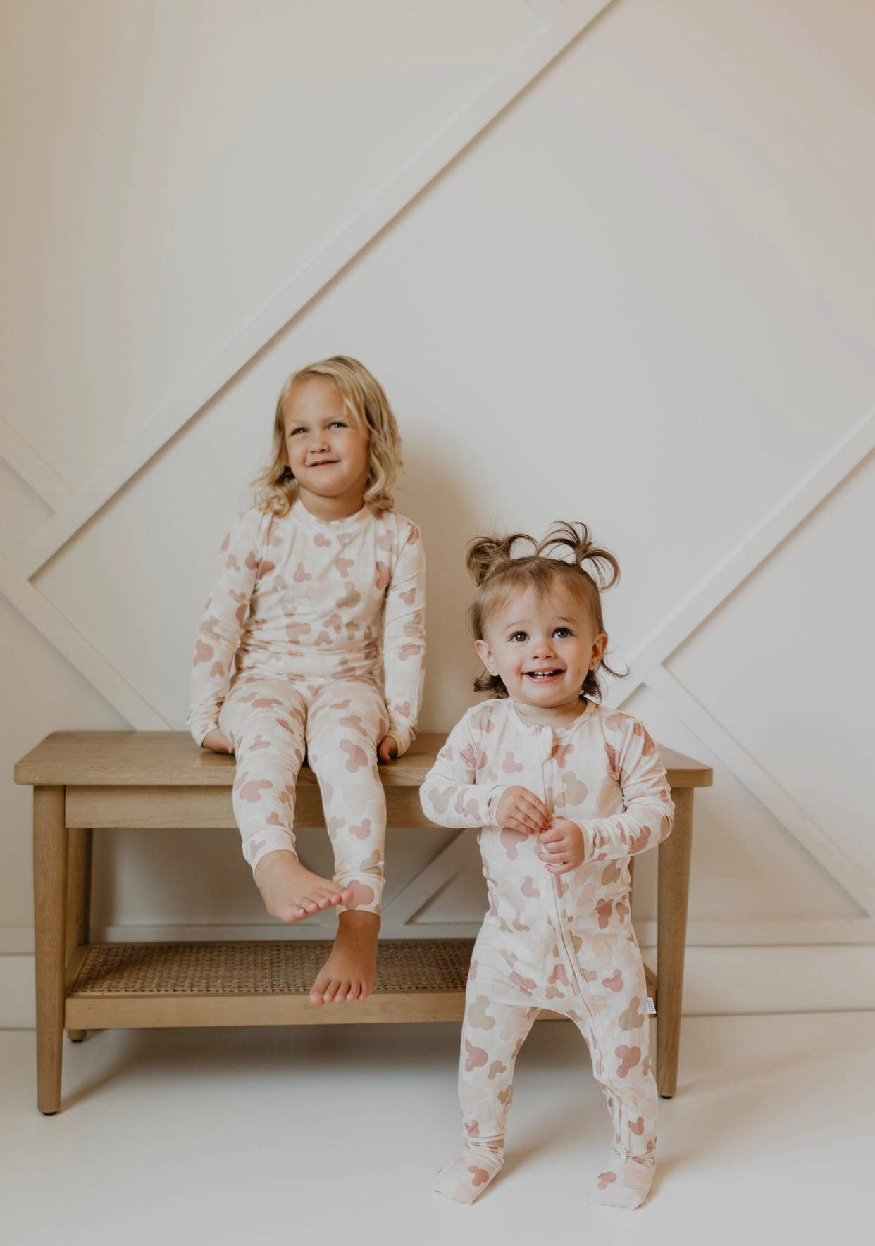 Neutral Mouse Bamboo Baby Pajamas