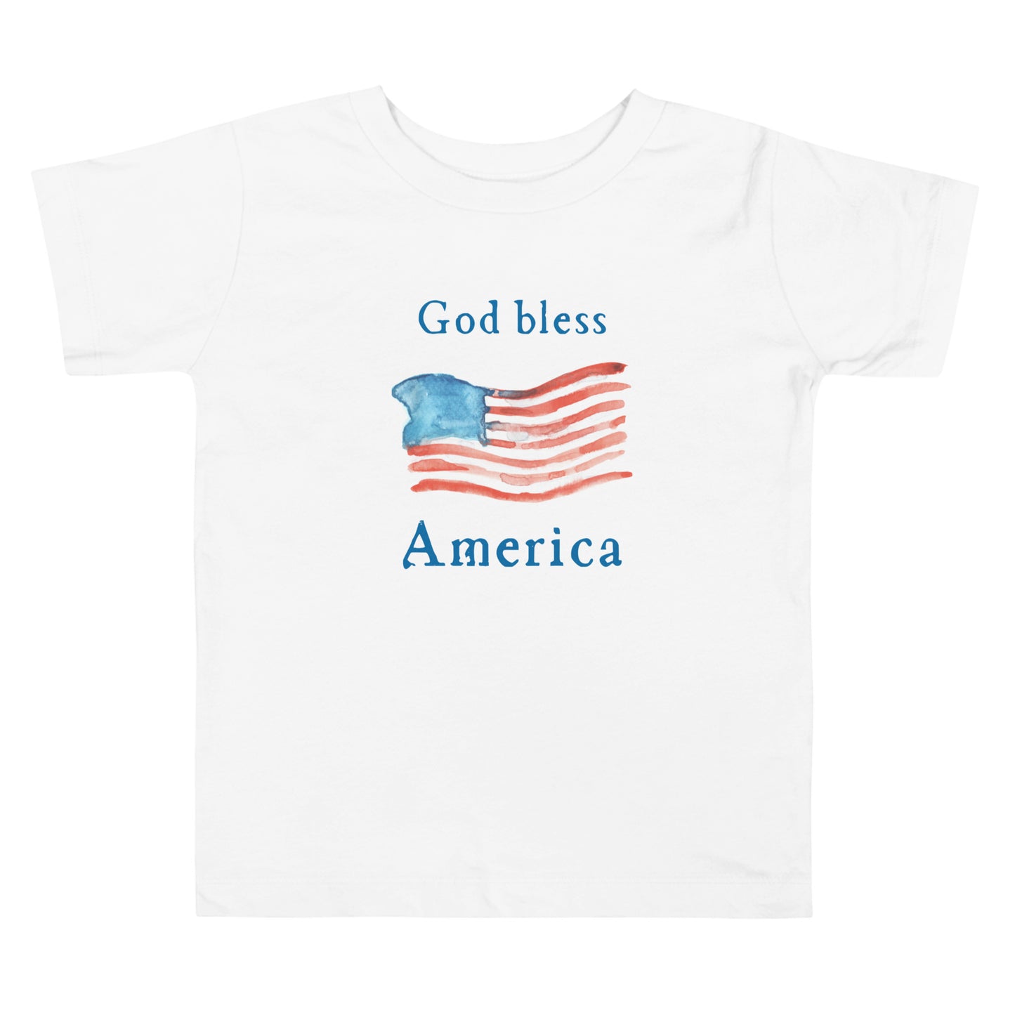God Bless America 4th of July Toddler Tee