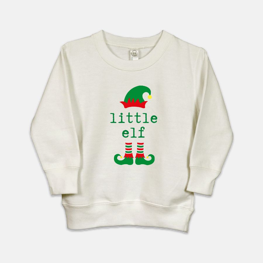 Little Elf Toddler Sweatshirt (multiple colors)