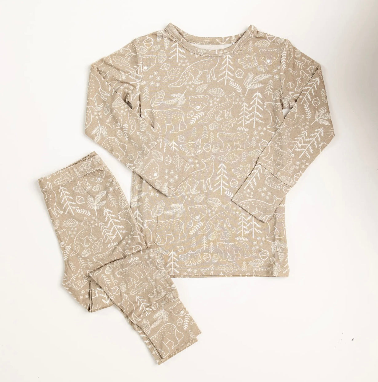 Woodland Toddler Bamboo Pajama Set