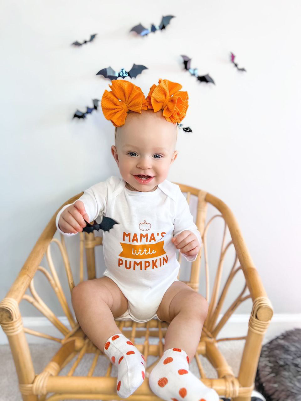 Mama's Little Pumpkin | Graphic Onesie® and Sock Set