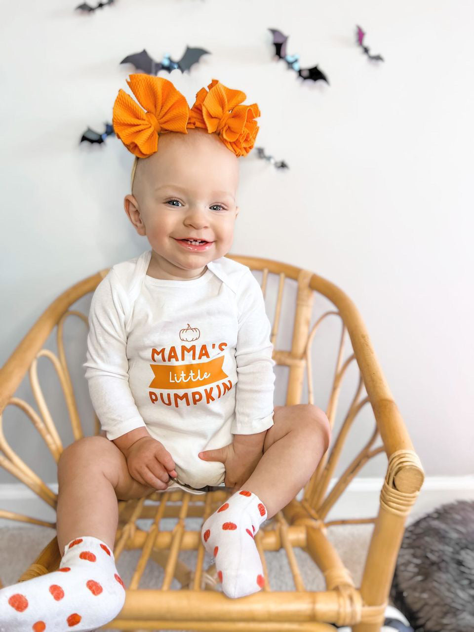 Mama's Little Pumpkin | Graphic Onesie® and Sock Set