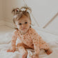 Daisy Checkerboard Bamboo Baby Pajamas