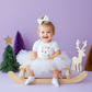 Nutcracker Christmas Baby Short Sleeve Bodysuit (Colors: Pink, White)