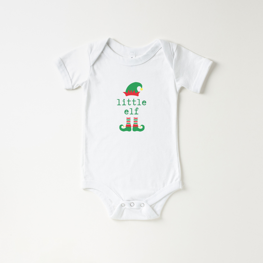 Little Elf Baby Short Sleeve Bodysuit