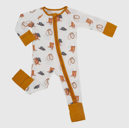 Life is Better in Boots Bamboo Baby Pajamas