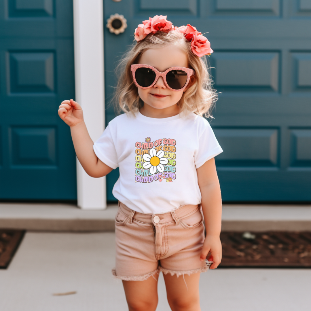Child of God Groovy Toddler Short Sleeve Tee
