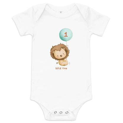 Wild One First Birthday Bodysuit - Lion