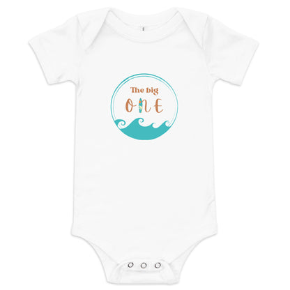 The Big One First Birthday Bodysuit - Ocean Waves