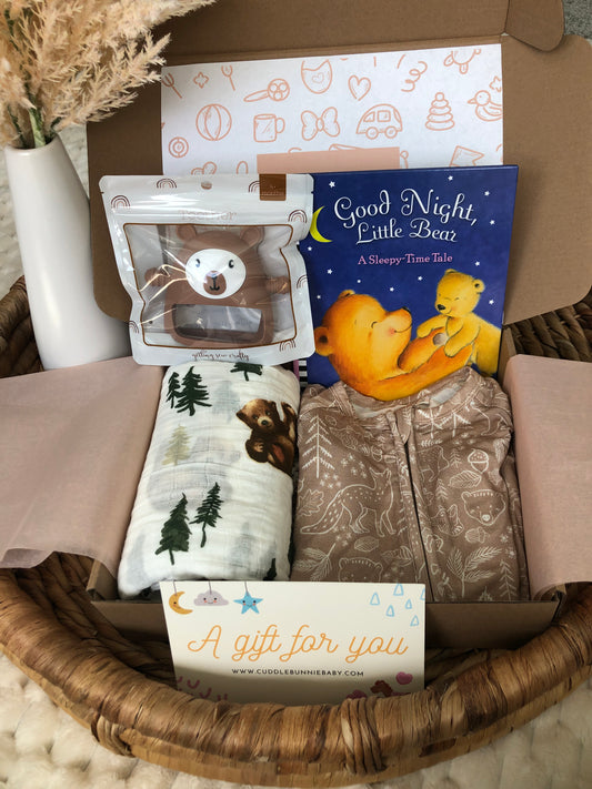 Baby Bear Bamboo Pajama Gift Box