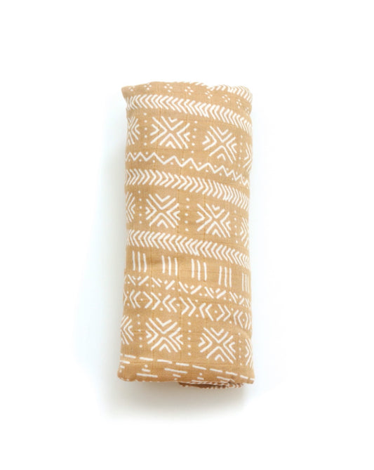 Handmade Golden Zig Zag Swaddle