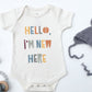 Hello I'm New Here Baby Bodysuit