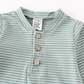 Green Striped Baby Romper