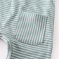 Green Striped Baby Romper