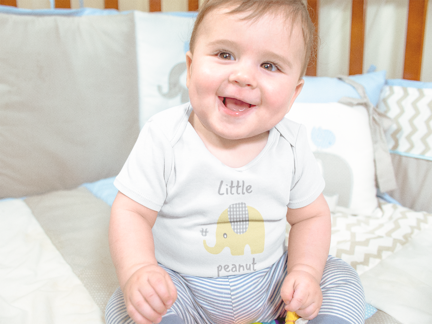 Little Peanut | Graphic Onesie® and Matching Sock Set