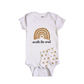 Worth the Wait | Graphic Onesie® and Matching Rainbow Sock Set