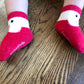 Fuzzy Baby Christmas Socks (Santa, Reindeer, Snowman)