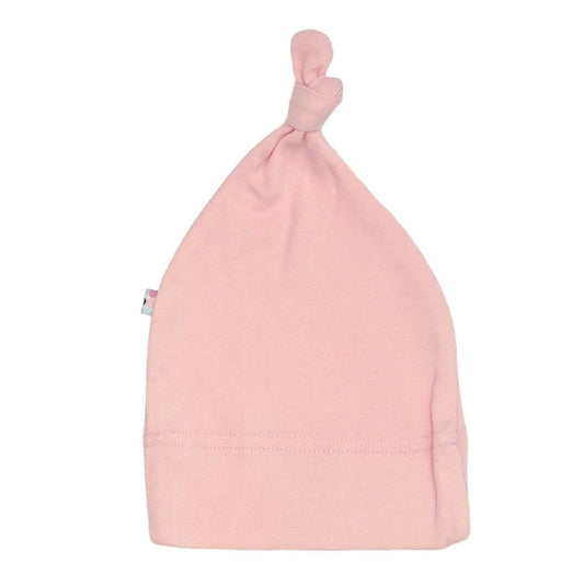 Top Knot Beanie in Peony