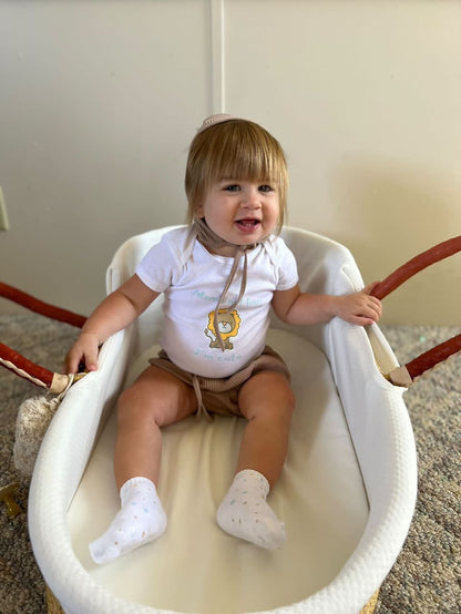 Mom's Not Lion I'm Cute | Graphic Onesie® and Matching Sock Set