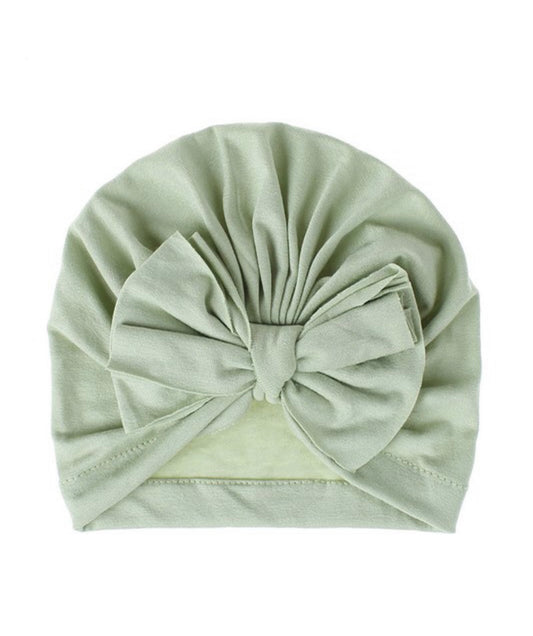 Baby Turban with Bow | Sage