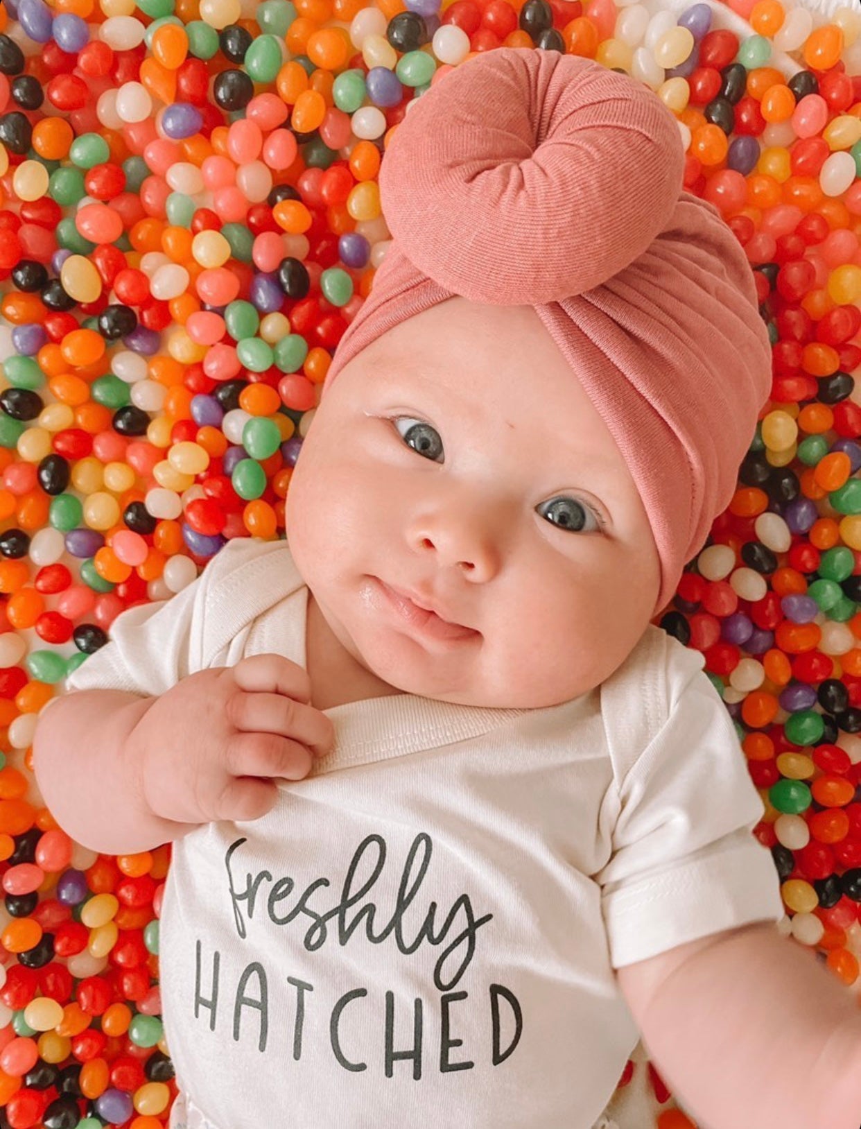 Baby Turban, Knotted | Rose