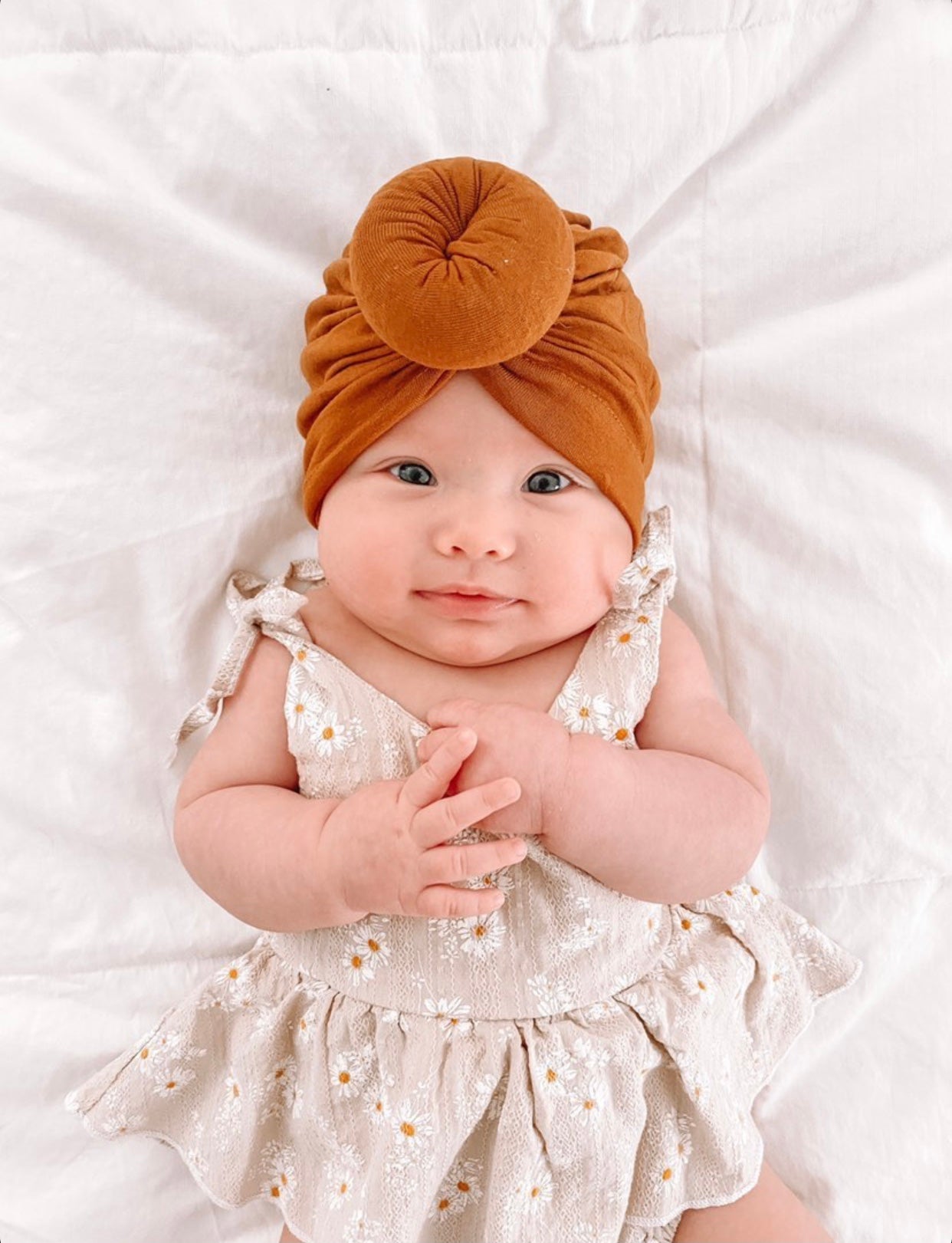 Baby Turban, Knotted | Caramel