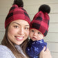 Mommy & Me Buffalo Plaid Hats