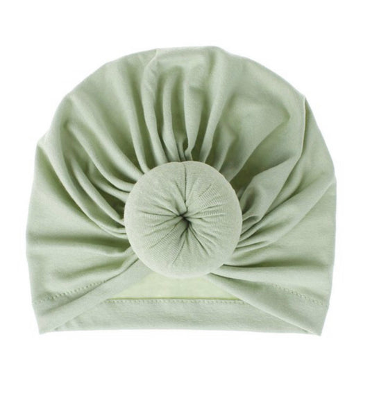 Baby Turban, Knotted | Sage