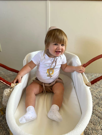 Mom's Not Lion I'm Cute | Graphic Onesie® and Matching Sock Set
