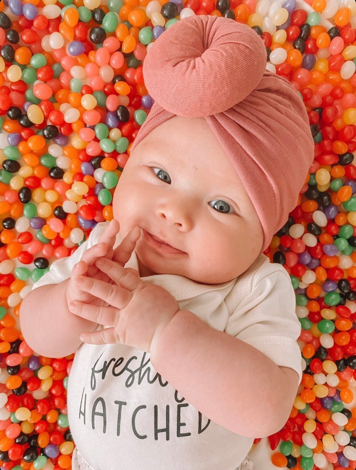 Baby Turban, Knotted | Rose
