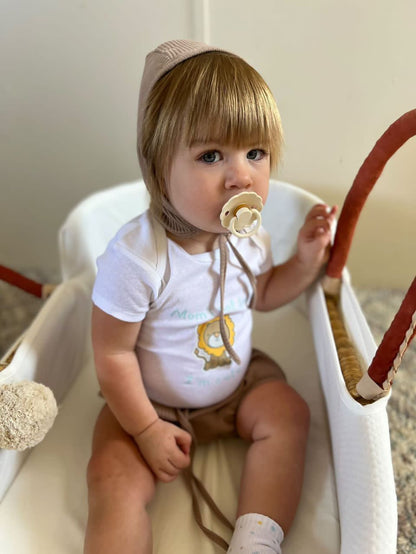 Mom's Not Lion I'm Cute | Graphic Onesie® and Matching Sock Set