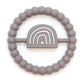 Silicone Ring Rainbow Baby Teether (2 colors available)