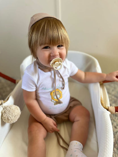 Mom's Not Lion I'm Cute | Graphic Onesie® and Matching Sock Set